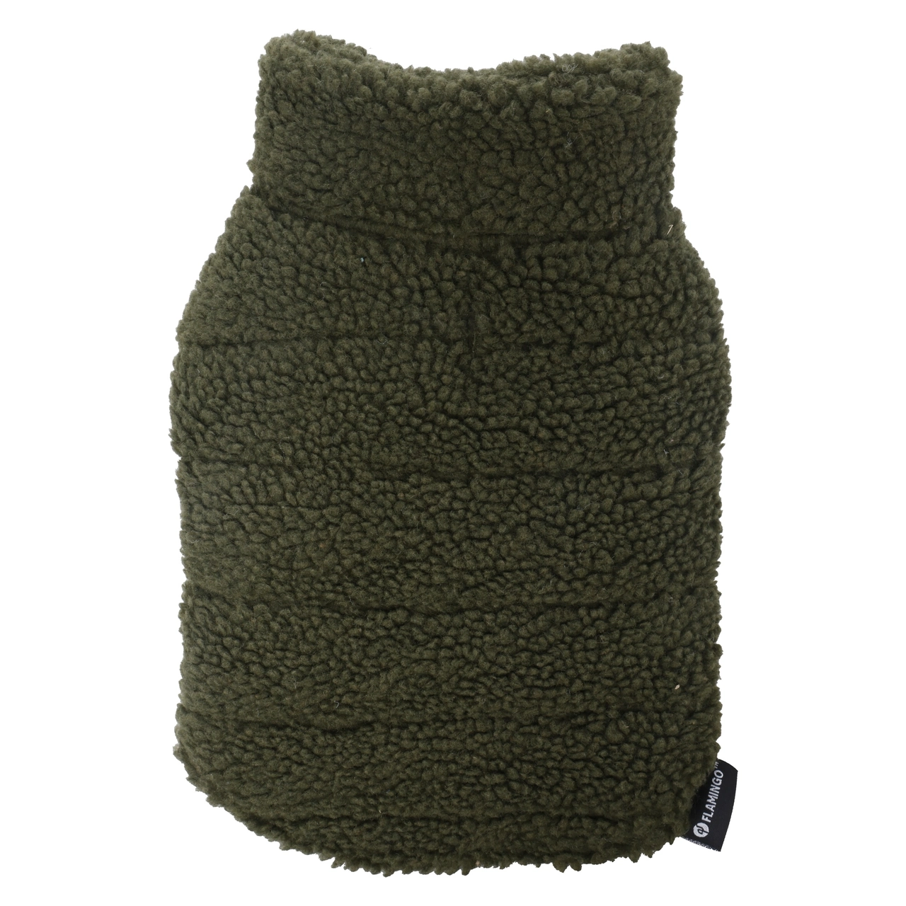 Flamingo Nado hundejakke grøn 25 cm - varm hundefrakke med fleece